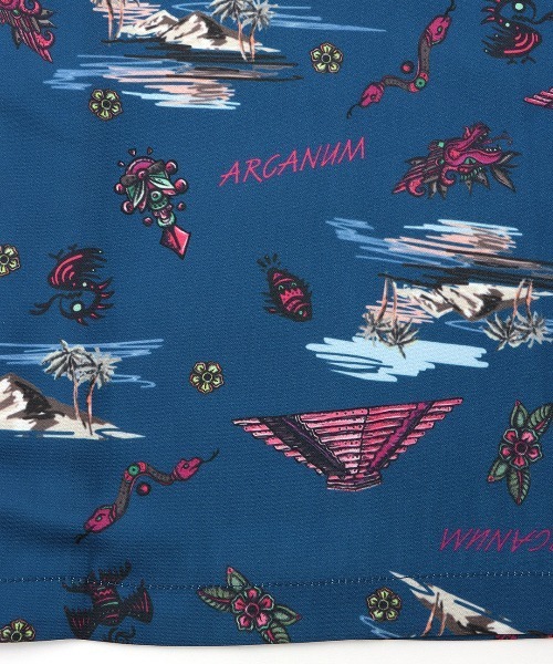 チチカカ(チチカカ)の「【ユニセックス】メキシコアロハシャツ(シャツ/ブラウス・メンズ・オフホワイト/ネイビー・MEDIUM/LARGE)」の16枚目の写真