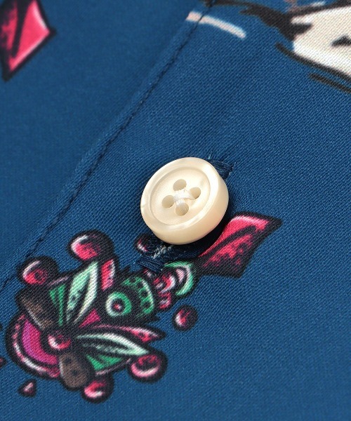 チチカカ(チチカカ)の「【ユニセックス】メキシコアロハシャツ(シャツ/ブラウス・メンズ・オフホワイト/ネイビー・MEDIUM/LARGE)」の17枚目の写真