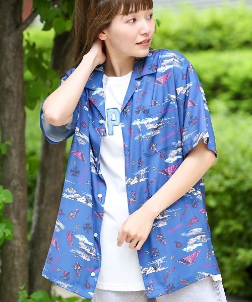 チチカカ(チチカカ)の「【ユニセックス】メキシコアロハシャツ(シャツ/ブラウス・メンズ・オフホワイト/ネイビー・MEDIUM/LARGE)」の20枚目の写真