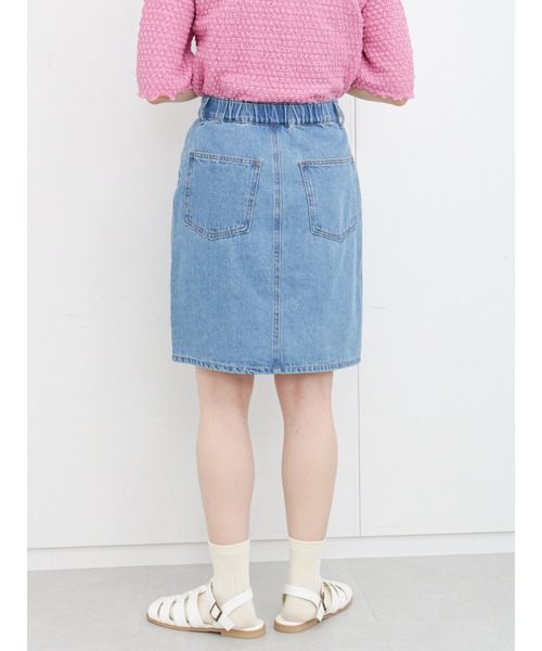 ehka sopo(エヘカソポ)の「デニムミニスカート(スカート・レディース・ネイビー/サックスブルー/ブルー・フリ-)」の18枚目の写真