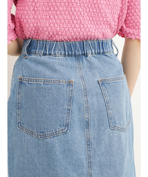 ehka sopo(エヘカソポ)の「デニムミニスカート(スカート・レディース・ネイビー/サックスブルー/ブルー・フリ-)」の16枚目の写真