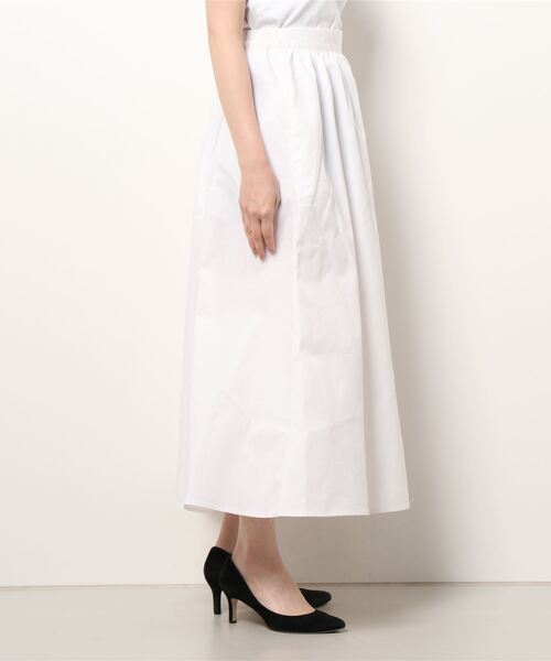 ステッチデニムフレアスカート