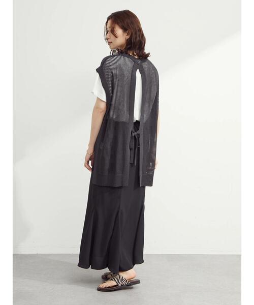 Green　Parks（グリーンパークス）の「バックデザインチュニックベスト（ベスト・レディース・オフホワイト/ブルー/ダークグレー・FREE）」の17枚目の写真