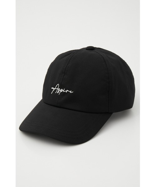 AZUL by moussy（アズールバイマウジー）の「LETTERING TWILL CAP/レタリングツイルキャップ（キャップ・レディース・ベージュ/ライム/ブラック・FREE）」の4枚目の写真