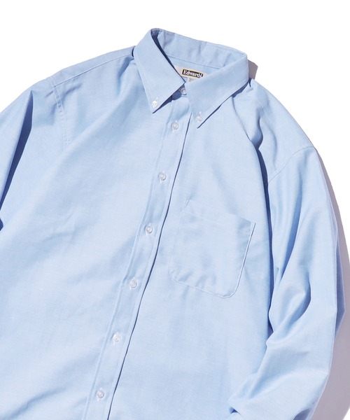 TREASURE ストライプ オックスフォード シャツ ブルー オックスフォードシャツ（BLUE）｜TREASURE｜mu-moショップ