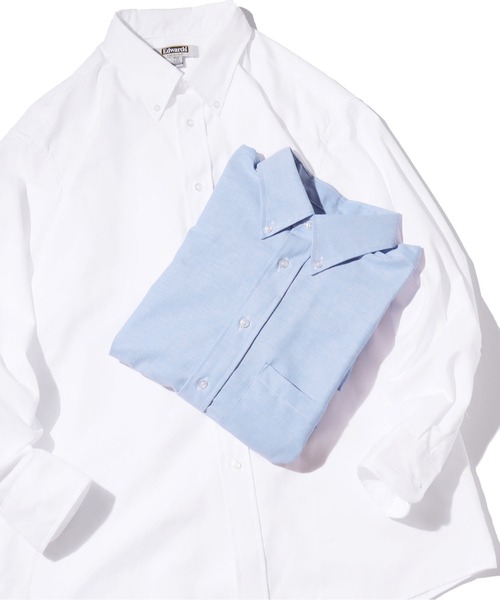 TREASURE ストライプ オックスフォード シャツ ブルー オックスフォードシャツ（BLUE）｜TREASURE｜mu-moショップ