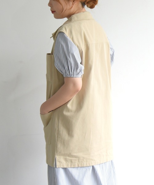 sango（sango）の「ミリタリーチュニックベスト（ベスト・レディース・ベージュ/オフホワイト・FREE）」の7枚目の写真