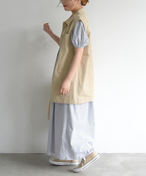 sango（sango）の「ミリタリーチュニックベスト（ベスト・レディース・ベージュ/オフホワイト・FREE）」の12枚目の写真