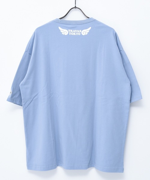 TRAVAS TOKYO（トラバス トウキョウ）の「『TRAVAS TOKYO/トラバス トーキョー』Rhinestone Angel bear BIG H/S Tee/ラインストーン天使くまプリント半袖Tシャツ（Tシャツ/カットソー・レディース・ホワイト/ブラック/ブルー・FREE）」の13枚目の写真
