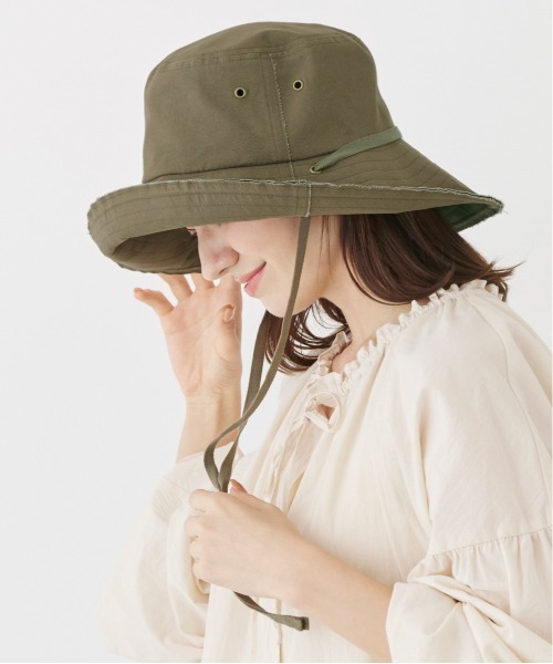 milsa(ミルサ)の「milsa キャンバスハット(ハット・レディース・ブラック/ベージュ/オリーブ・FREE/FREE 58cm_60cm)」の21枚目の写真