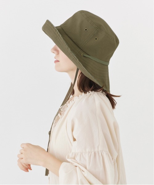 milsa(ミルサ)の「milsa キャンバスハット(ハット・レディース・ブラック/ベージュ/オリーブ・FREE/FREE 58cm_60cm)」の20枚目の写真