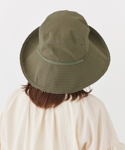 milsa(ミルサ)の「milsa キャンバスハット(ハット・レディース・ブラック/ベージュ/オリーブ・FREE/FREE 58cm_60cm)」の19枚目の写真