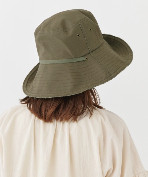 milsa(ミルサ)の「milsa キャンバスハット(ハット・レディース・ブラック/ベージュ/オリーブ・FREE/FREE 58cm_60cm)」の18枚目の写真