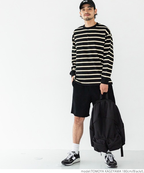 coca(coca)(コカ)の「マルチボーダーロンTee(Tシャツ/カットソー・メンズ・ブラック/ブルー・M/L)」の4枚目の写真