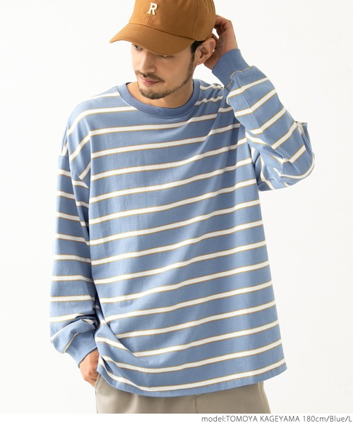 coca(coca)(コカ)の「マルチボーダーロンTee(Tシャツ/カットソー・メンズ・ブラック/ブルー・M/L)」の8枚目の写真