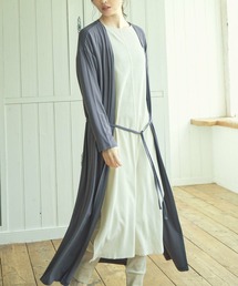 ノーカラー羽織り