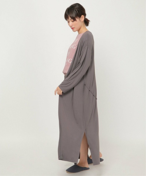 ikka(イッカ)の「ノーカラー羽織り(カーディガン/ボレロ・レディース・ブラウン/チャコールグレー・L/M)」の16枚目の写真