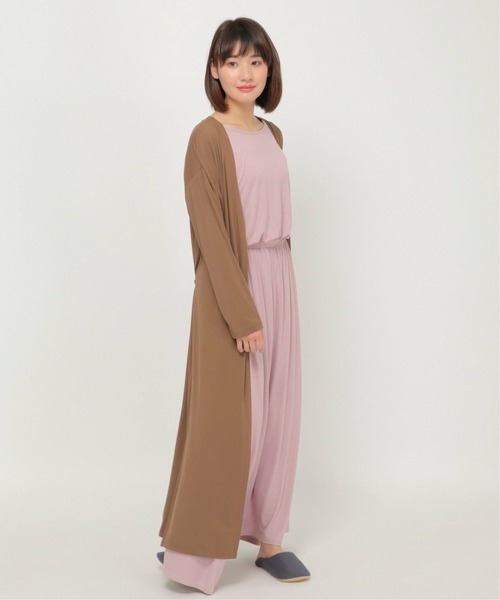 ikka(イッカ)の「ノーカラー羽織り(カーディガン/ボレロ・レディース・ブラウン/チャコールグレー・L/M)」の21枚目の写真