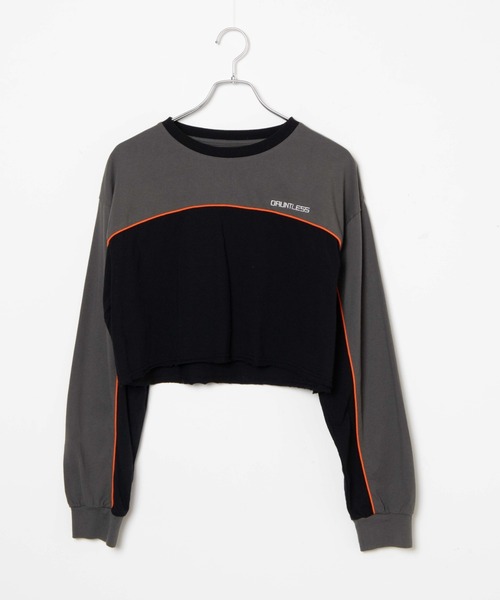 WEGO（ウィゴー）の「WEGO/パイピング切替ロンT（Tシャツ/カットソー・レディース・ブラック/サックスブルー・FREE）」の9枚目の写真