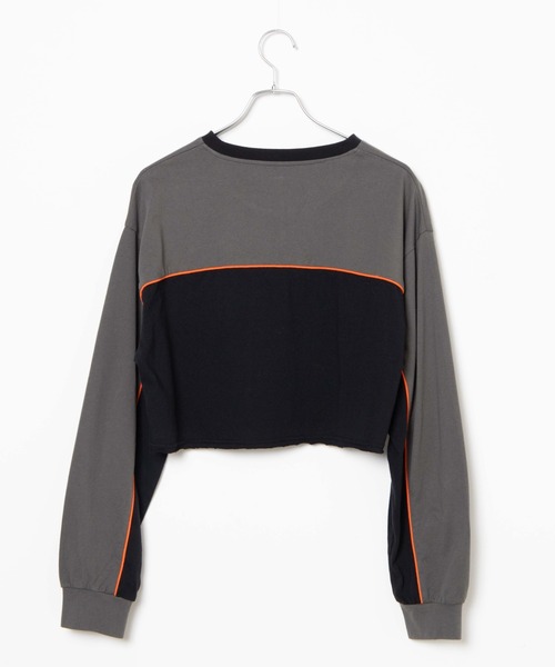 WEGO（ウィゴー）の「WEGO/パイピング切替ロンT（Tシャツ/カットソー・レディース・ブラック/サックスブルー・FREE）」の14枚目の写真