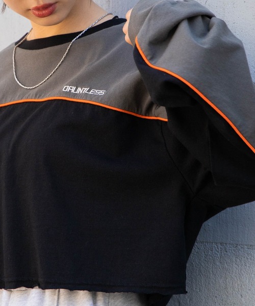 WEGO（ウィゴー）の「WEGO/パイピング切替ロンT（Tシャツ/カットソー・レディース・ブラック/サックスブルー・FREE）」の20枚目の写真