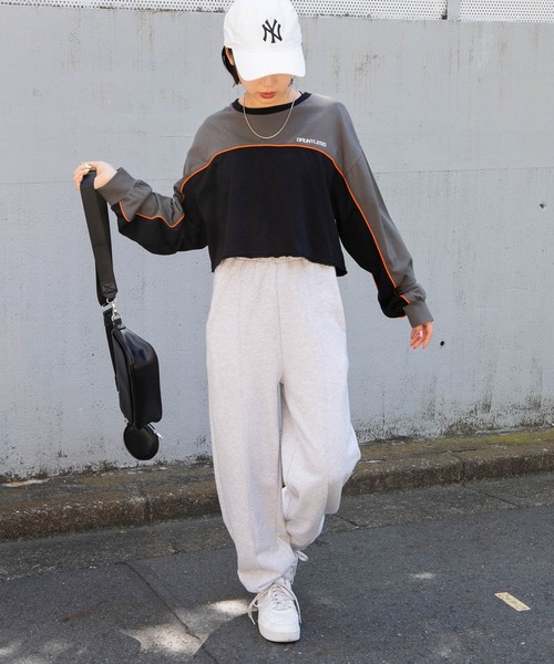 WEGO（ウィゴー）の「WEGO/パイピング切替ロンT（Tシャツ/カットソー・レディース・ブラック/サックスブルー・FREE）」の15枚目の写真