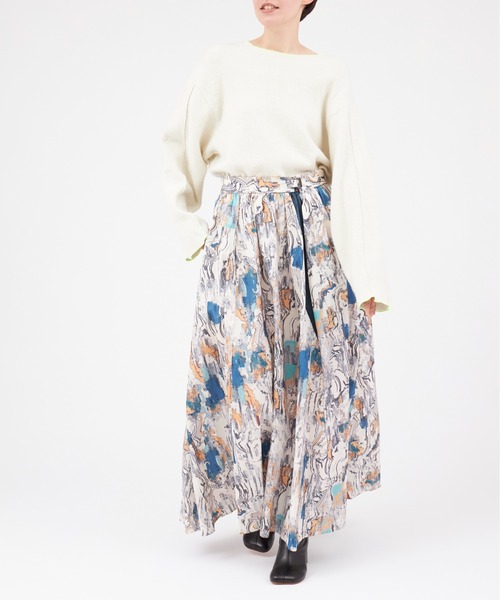 PONTI（ポンティ）の「PONTI Wool Jersey Reversible Long Sleeve（ニット/セーター・レディース・グレー/オフホワイト・FREE）」の7枚目の写真