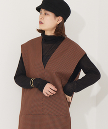 Rouge vif | ウール混タートルネックニットプルオーバー(ニット/セーター)