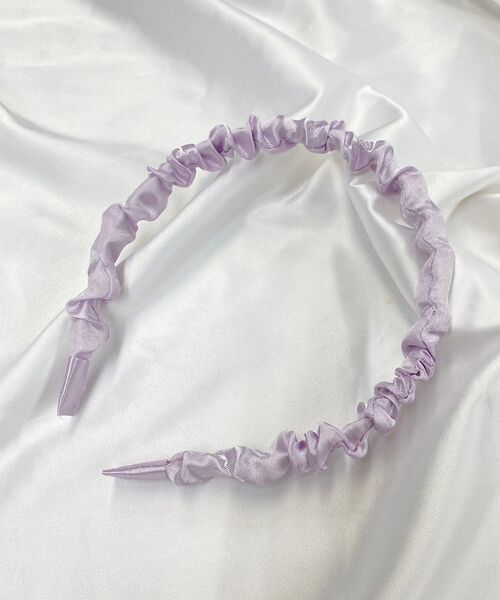 casita(RETRO GIRL)（カシータ）の「ギャザーカチューシャ（カチューシャ・レディース・ホワイト/ライトブルー/ラベンダー・ONE SIZE）」の3枚目の写真