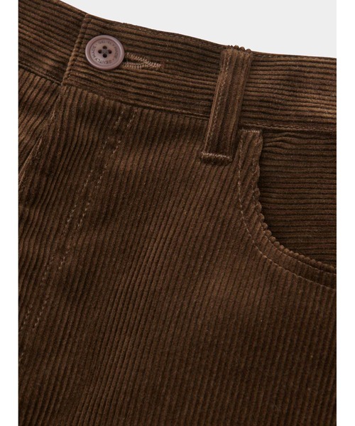SOFTHYPHEN ソフトハイフン MGMFP221119 22AW ブラウン コーデュロイ ワイドパンツ 04 SOFTHYPHEN（ソフトハイフン）の「CORDUROY SHORTS（その他パンツ