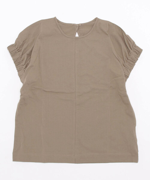 mi via loca(ミヴィアロカ)の「袖口ギャザーデザイントップス(Tシャツ/カットソー・レディース・オフホワイト/モカ/ライトパープル/スミクロ・FREE)」の19枚目の写真