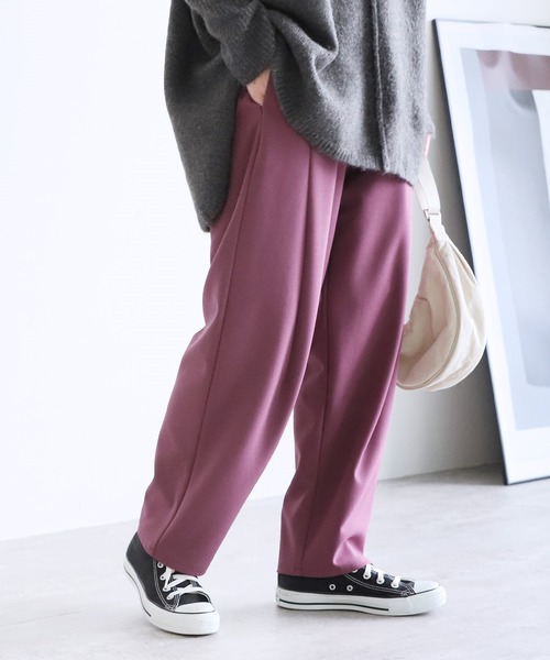 reca（レカ）の「ジョーゼットパンツ（その他パンツ・レディース・ブラック/ダークグリーン/パープル/グリーン系/ラベンダー・FREE）」の5枚目の写真