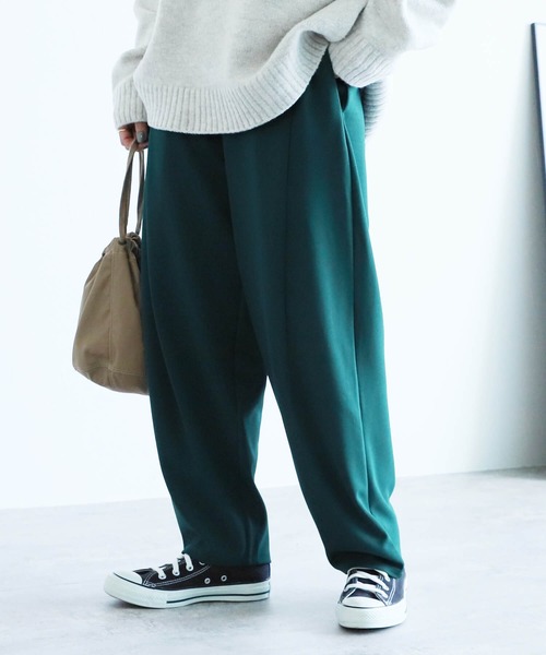 reca（レカ）の「ジョーゼットパンツ（その他パンツ・レディース・ブラック/ダークグリーン/パープル/グリーン系/ラベンダー・FREE）」の3枚目の写真