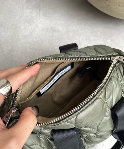 DouDou（ドゥドゥ）の「【WEB限定】ドラムキルティングバッグ（ショルダーバッグ・レディース・ブラック/カーキ・FREE）」の15枚目の写真