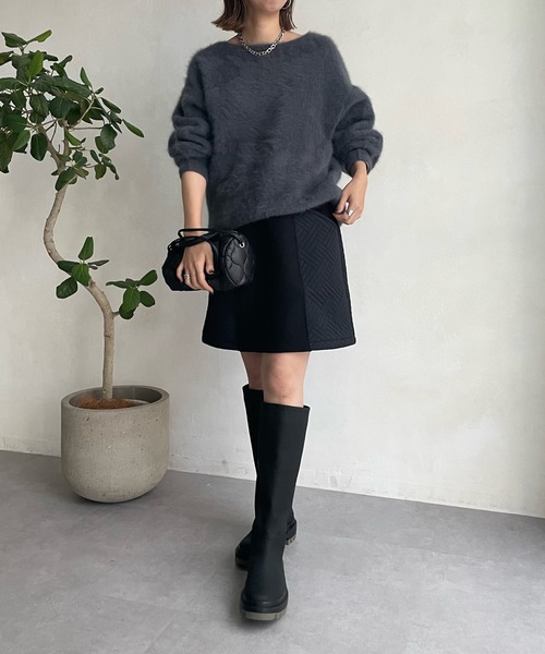 DouDou（ドゥドゥ）の「【WEB限定】ドラムキルティングバッグ（ショルダーバッグ・レディース・ブラック/カーキ・FREE）」の3枚目の写真