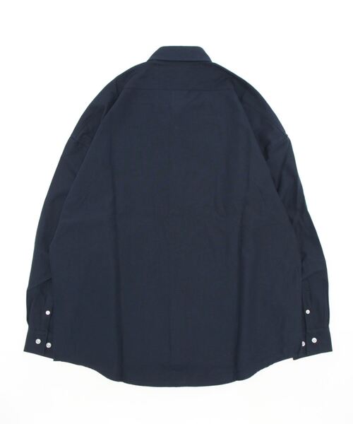 THISIS（ディスイズ）の「ビッグシルエット オックスシャツ レディース（シャツ/ブラウス・レディース・ホワイト/ブラック/ネイビー/グレー/イエロー/サックスブルー・MEDIUM/X-LARGE/LARGE）」の7枚目の写真