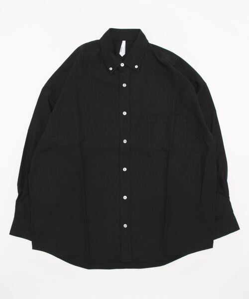 THISIS（ディスイズ）の「ビッグシルエット オックスシャツ レディース（シャツ/ブラウス・レディース・ホワイト/ブラック/ネイビー/グレー/イエロー/サックスブルー・MEDIUM/X-LARGE/LARGE）」の12枚目の写真