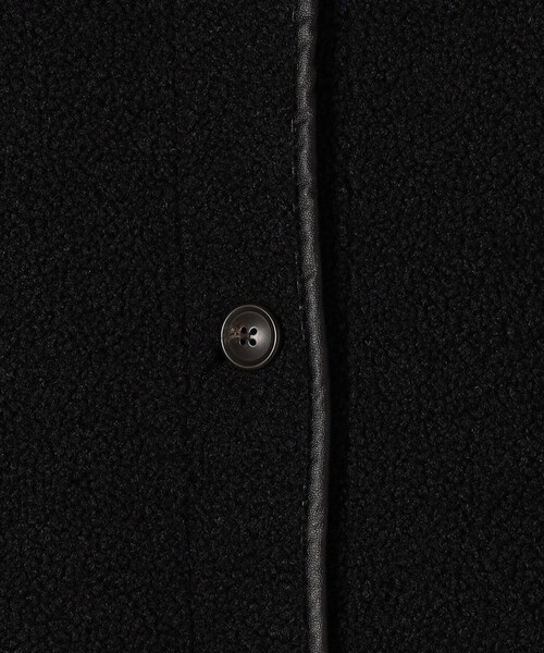 SHIPS（シップス）の「〈手洗い可能〉ボア×フリース リバーシブルコート◆（ノーカラーコート・レディース・ホワイト系/ブラック/キャメル・36/38）」の16枚目の写真