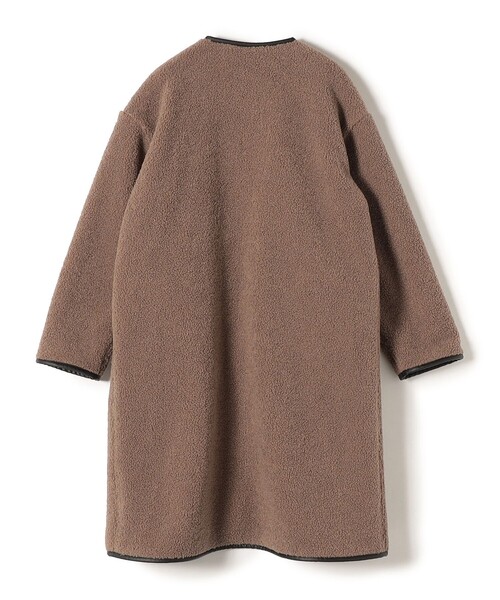 SHIPS（シップス）の「〈手洗い可能〉ボア×フリース リバーシブルコート◆（ノーカラーコート・レディース・ホワイト系/ブラック/キャメル・36/38）」の17枚目の写真