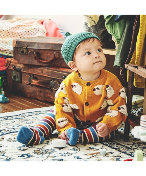 BREEZE（ブリーズ）の「アニマルサスペンダー付きタイツ（その他ベビーウェア・キッズ・ベージュ/ブルー/アイボリー/チャコール・80）」の18枚目の写真