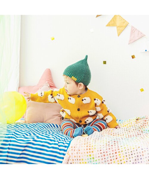 BREEZE（ブリーズ）の「アニマルサスペンダー付きタイツ（その他ベビーウェア・キッズ・ベージュ/ブルー/アイボリー/チャコール・80）」の11枚目の写真