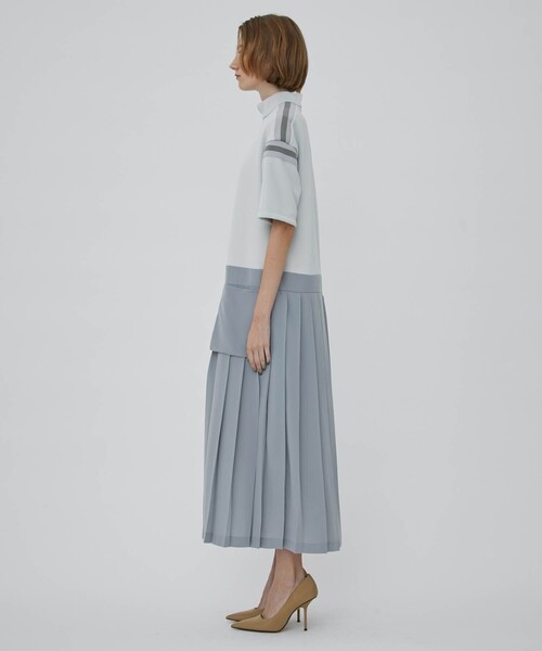 CITY TOKYO（シティトウキョウ）の「プリーツドッキングカットワンピース（ワンピース・レディース・オフホワイト/カーキ/オレンジ・1/2）」の14枚目の写真