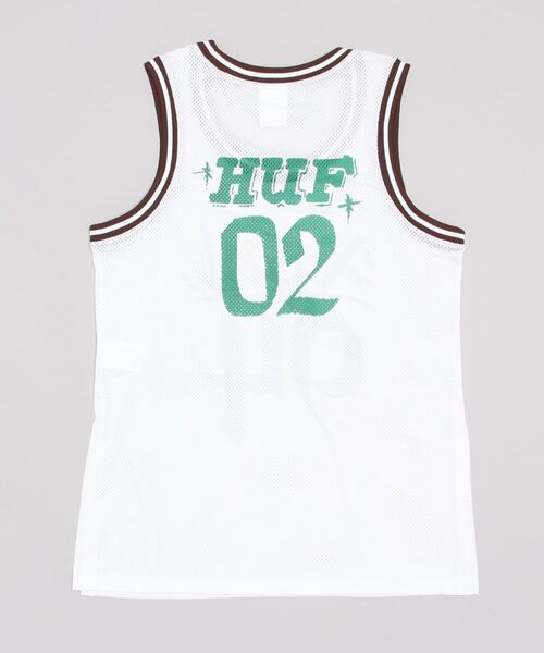 X-girl（エックスガール）の「X-girl × HUF HOME TEAM JERSEY TANK（タンクトップ・レディース・ホワイト・S/M）」の9枚目の写真