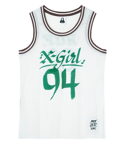 X-girl（エックスガール）の「X-girl × HUF HOME TEAM JERSEY TANK（タンクトップ・レディース・ホワイト・S/M）」の12枚目の写真