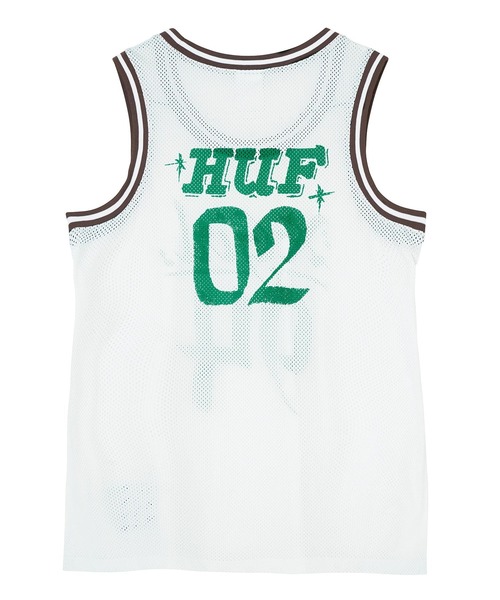 X-girl（エックスガール）の「X-girl × HUF HOME TEAM JERSEY TANK（タンクトップ・レディース・ホワイト・S/M）」の10枚目の写真