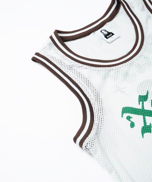 X-girl（エックスガール）の「X-girl × HUF HOME TEAM JERSEY TANK（タンクトップ・レディース・ホワイト・S/M）」の5枚目の写真