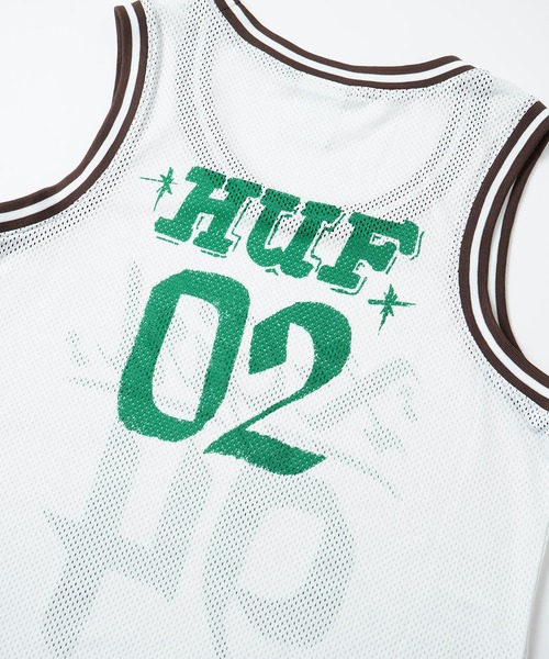 X-girl（エックスガール）の「X-girl × HUF HOME TEAM JERSEY TANK（タンクトップ・レディース・ホワイト・S/M）」の3枚目の写真