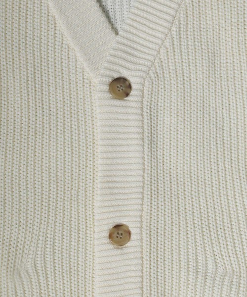 ANPAS(アンパス)の「High Bulked Yarn Half Cardigan Stitch Knit Cardigan/ハイバルキー 片畦編み ルーズニットカーディガン(カーディガン/ボレロ・メンズ・ブラック/ロイヤルブルー/ライトグレー/パープル/グリーン/マスタード/グレイッシュベージュ・L/M/LL)」の16枚目の写真