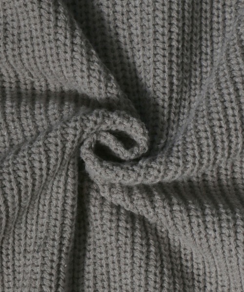 ANPAS(アンパス)の「High Bulked Yarn Half Cardigan Stitch Knit Cardigan/ハイバルキー 片畦編み ルーズニットカーディガン(カーディガン/ボレロ・メンズ・ブラック/ロイヤルブルー/ライトグレー/パープル/グリーン/マスタード/グレイッシュベージュ・L/M/LL)」の20枚目の写真