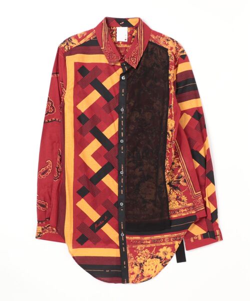 mister it. Sandie　bandana　20SS　アシメシャツ　S mister it.（ミスターイット）｜レディースのシャツ/ブラウス